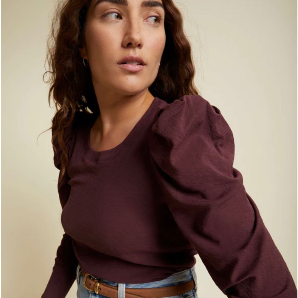 Nation LTD Romy Modest Tee - Garnet